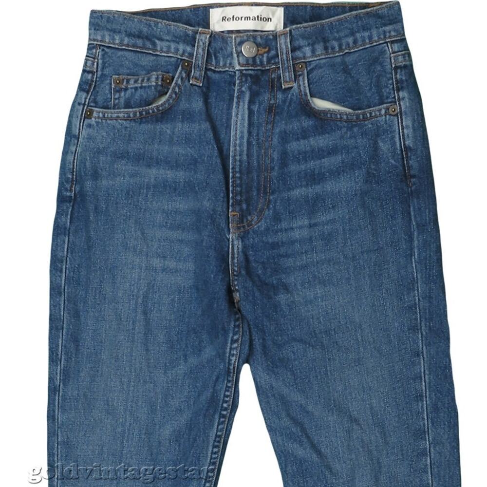 Reformation Julia High Cigarette Jean High Waisted Denim 23